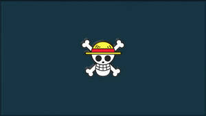 One Piece Stråhatt Jolly Roger-bakgrunn