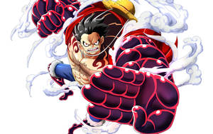 One Piece Skrivebord Luffy Gear 4 — One piece skrivebord Bakgrunner