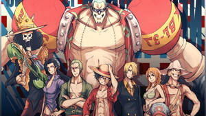 One Piece Skrivebordskarakterplakat — One piece skrivebord Bakgrunner