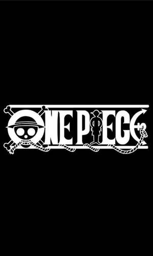 One Piece-telefonlogo på svart