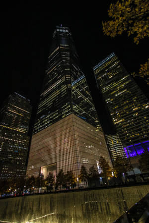 One World Trade Center New York Natt iPhone — Xiaomi Pad 9 Pro Bakgrunner