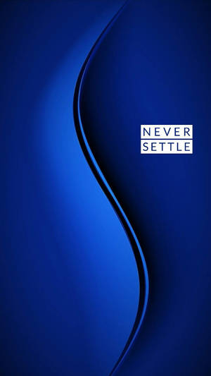 Oneplus Blue Curve bakgrunnsbilde