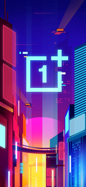 Oneplus City Lights Art bakgrunnsbilde — iPhone 18 Pro Max Bakgrunner