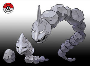 Onix evolusjon fra liten stein — Anime skrivebord Bakgrunner