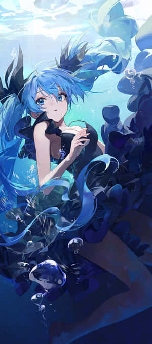 Hatsune Miku-telefon — Honor GT Pro Bakgrunner