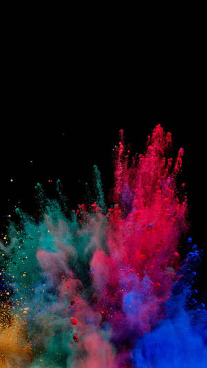 AMOLED-bakgrunnsbilde av pulver i ulike farger. — AMOLED Bakgrunner