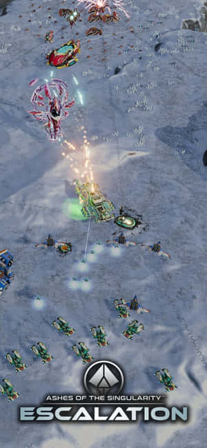 Iphone X Ashes Of The Singularity Escalation Bakgrunn — iPhone 15 Bakgrunner