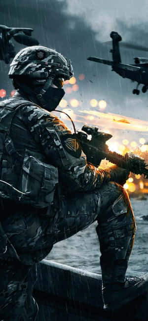 Iphone Xs Max Battlefield 4 Bakgrunn — Moto G77 Bakgrunner