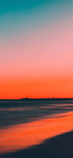 Solnedgang Strand iPhone — POCO F7 Bakgrunner