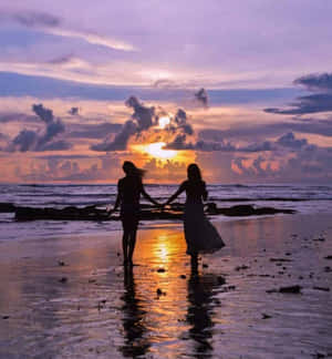 Strand solnedgang bakgrunn — Strandsolnedgang Bakgrunner