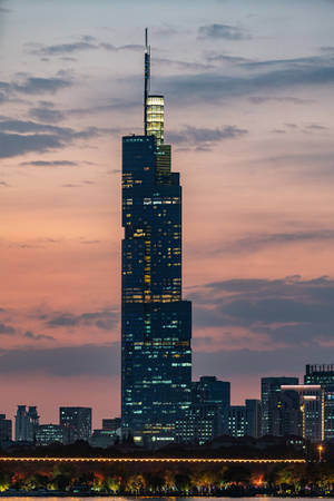 Opplyst Høy Willis Tower — Huawei MatePad 11.5 S (2025) Bakgrunner