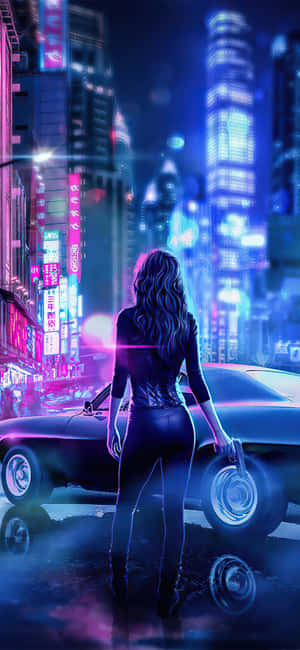 Japansk neon — Vivo X300 Bakgrunner