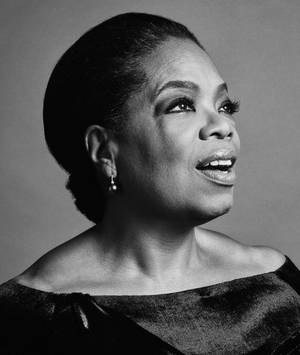 Oprah Winfrey Elegant Portrett bakgrunn — Motorola Razr 70 Ultra Bakgrunner