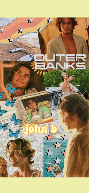 Outer Banks John B Fanart bakgrunnsbilde — iPhone 14 Pro Bakgrunner