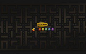 Pacman Halloween bærbar PC-promo — Halloween-GIF Bakgrunner
