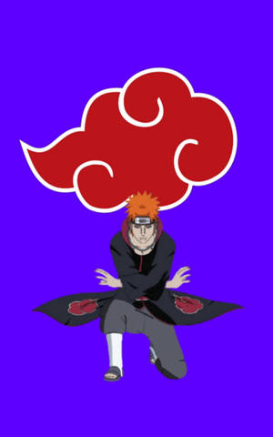 Akatsuki Sky iPhone På Blå Bakgrunn — Infinix Xpad 30 Pro Bakgrunner