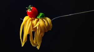 Pasta på gaffel-bakgrunn — Batterisparing Bakgrunner