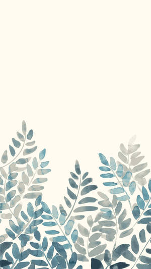 Pastell iPhone-bladmaleri — Blomstret iPhone Bakgrunner
