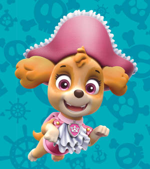 Paw Patrol Pirat Skye bakgrunnsbilde — Oppo Find N6 Bakgrunner