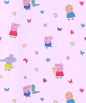 Enkelt Peppa Gris doodle-mønster bakgrunnsbilde — Søt gris GIF Bakgrunner