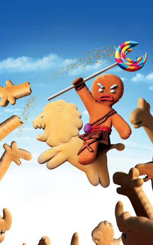 Pepperkakemannen fra Shrek bakgrunnsbilde — Lenovo Tab Plus Gen 2 Bakgrunner