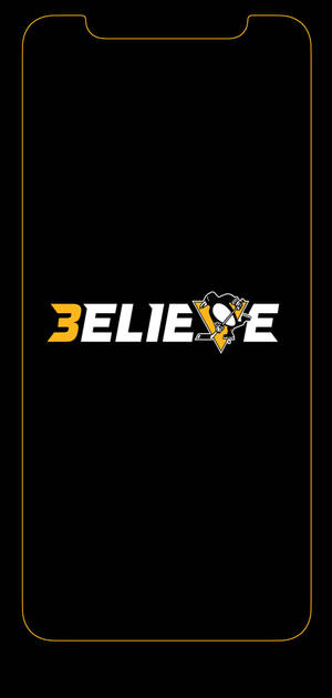Pittsburgh Penguins believe logo bakgrunnsbilde — iPhone 14 Plus Bakgrunner