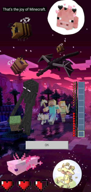 Pixel 3xl Minecraft Bakgrunn — Galaxy A18 Bakgrunner