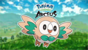 Pokémon Legends Arceus Rowlet-bakgrunn — Pokemon legends arceus Bakgrunner