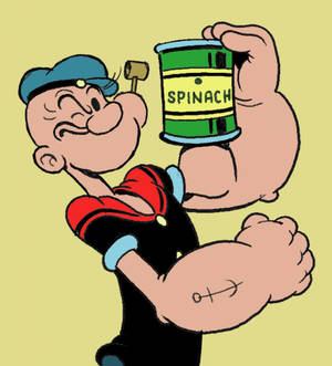 Popeye holder spinatboks bakgrunn — Oppo Find N6 Bakgrunner