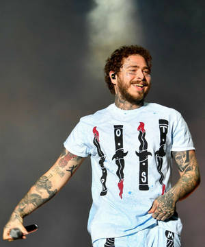 Post Malone 2019 Sziget Festival bakgrunn — Galaxy Z Fold 5 Bakgrunner
