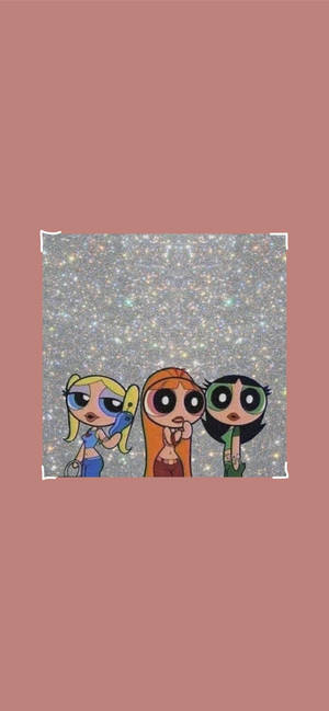 Powerpuffjentene som tenåringer-bakgrunn — iPhone 14 Pro Max Bakgrunner