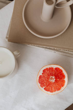 Preppy-estetikk mandarin bakgrunnsbilde — Oransje estetikk GIF Bakgrunner