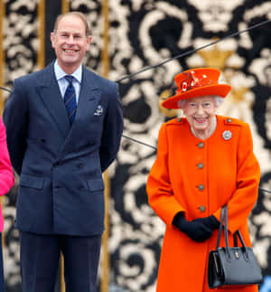 Prins Edward med dronning Elizabeth II — Oppo Find N5 Bakgrunner