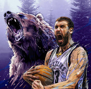 Marc Gasol og Grizz bakgrunn — Tecno Phantom Bakgrunner