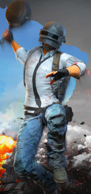 PUBG Conqueror Stekepanne — Xiaomi 18 Pro Max Bakgrunner