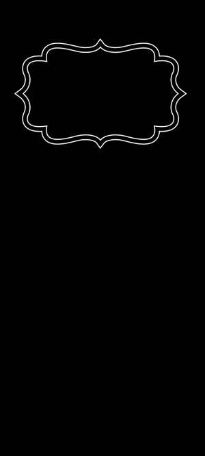Hvit kant minimalistisk mørk iPhone — Galaxy S24 Bakgrunner