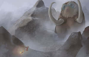 Realistisk illustrasjon av Mamoswine Pokemon — Pokemon Bakgrunner