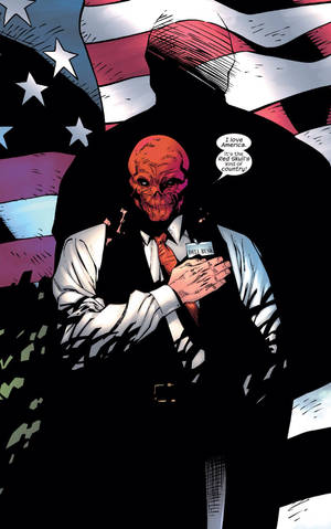Red Skull Amerikansk Flagg bakgrunnsbilde — Lenovo Idea Tab Plus Bakgrunner