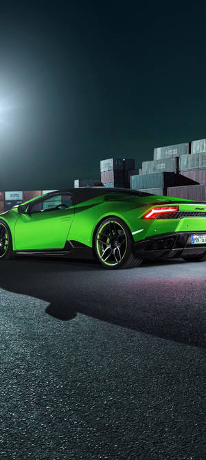 Redmi Note 10 Grønn Lamborghini Huracán — iPhone 11 Pro Bakgrunner