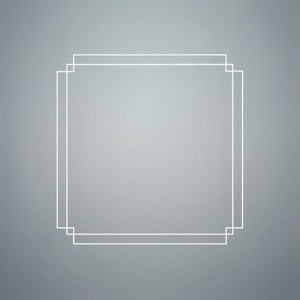 Enkle hvite firkantede rammehjørnebeslag som overlegg for minimalistiske bakgrunnsbilder. — Tecno Phantom V Flip Bakgrunner