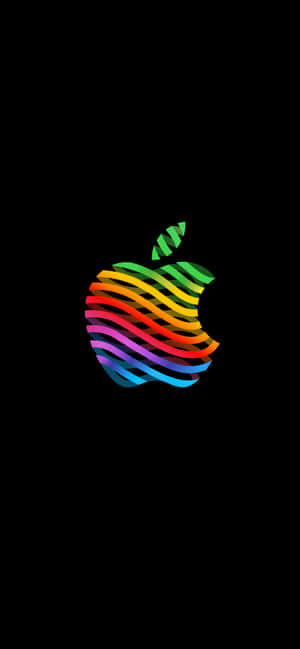Retro Apple-logo — iPhone X Bakgrunner