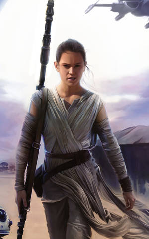 Rey Skywalker Star Wars-nettbrett — Infinix Xpad 30 Pro Bakgrunner