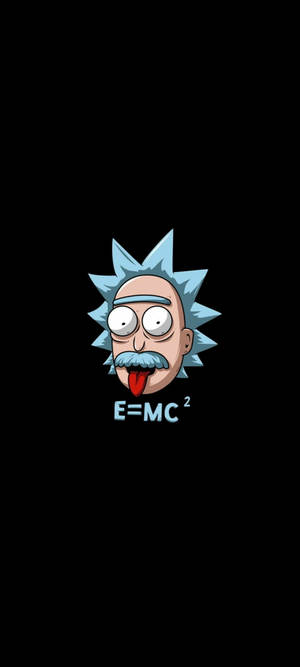 Rick And Morty Cool Einstein Poster — Pixel 11 Bakgrunner