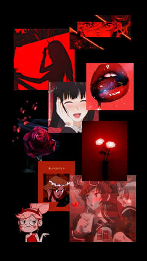 Rød Anime Estetikk — Rød Anime Bakgrunner