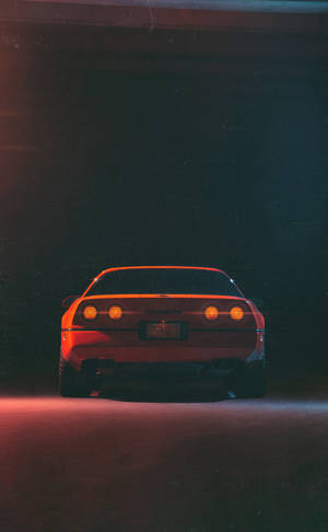 Rød C4 Corvette Portrett bakgrunn — Redmi Pad 2 9.7 Bakgrunner