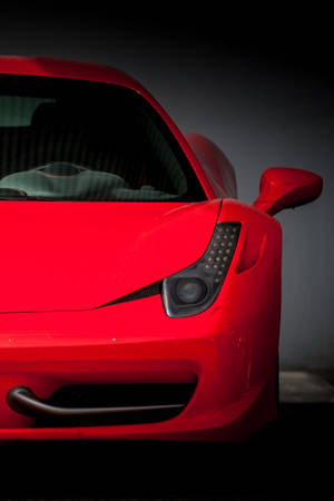 Rød Ferrari iPhone-visualisering