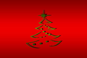 Rød juletregrafikk
