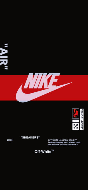 Rød stripe Nike iPhone-logo — iPhone 14 Bakgrunner