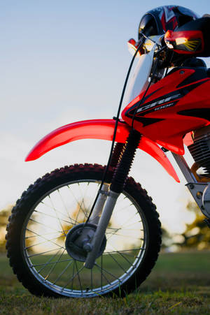 Rød Sykkel Honda CRF100 — Xiaomi Pad 8 Bakgrunner