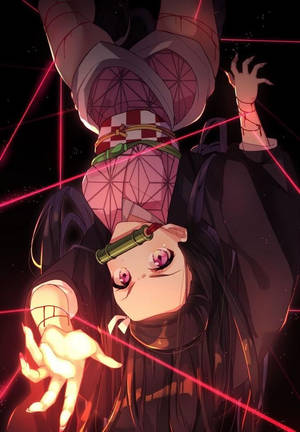 Rød tråd Demon Slayer Nezuko — Demon Slayer Nezuko Bakgrunner